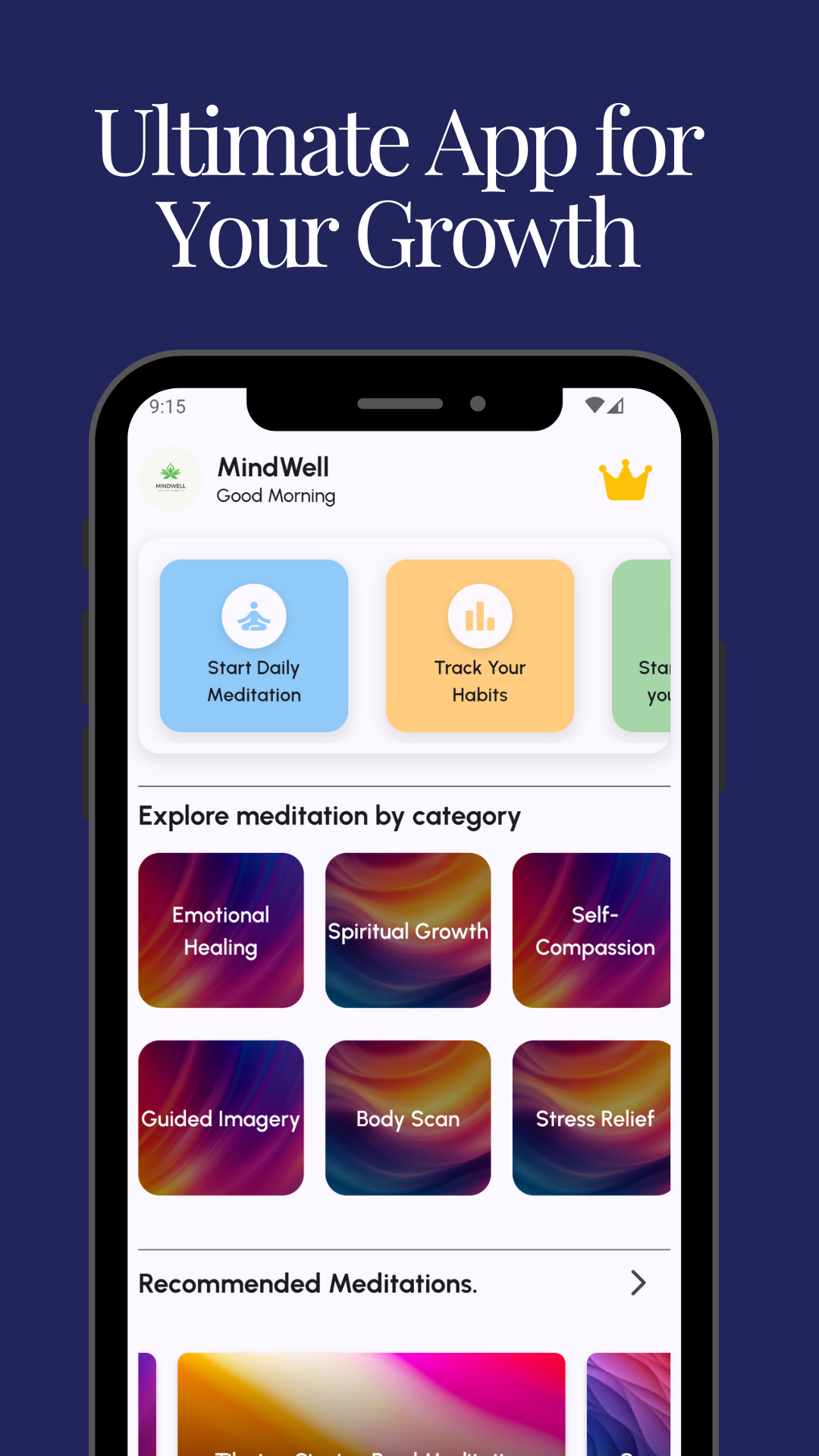 MindWell app screenshot